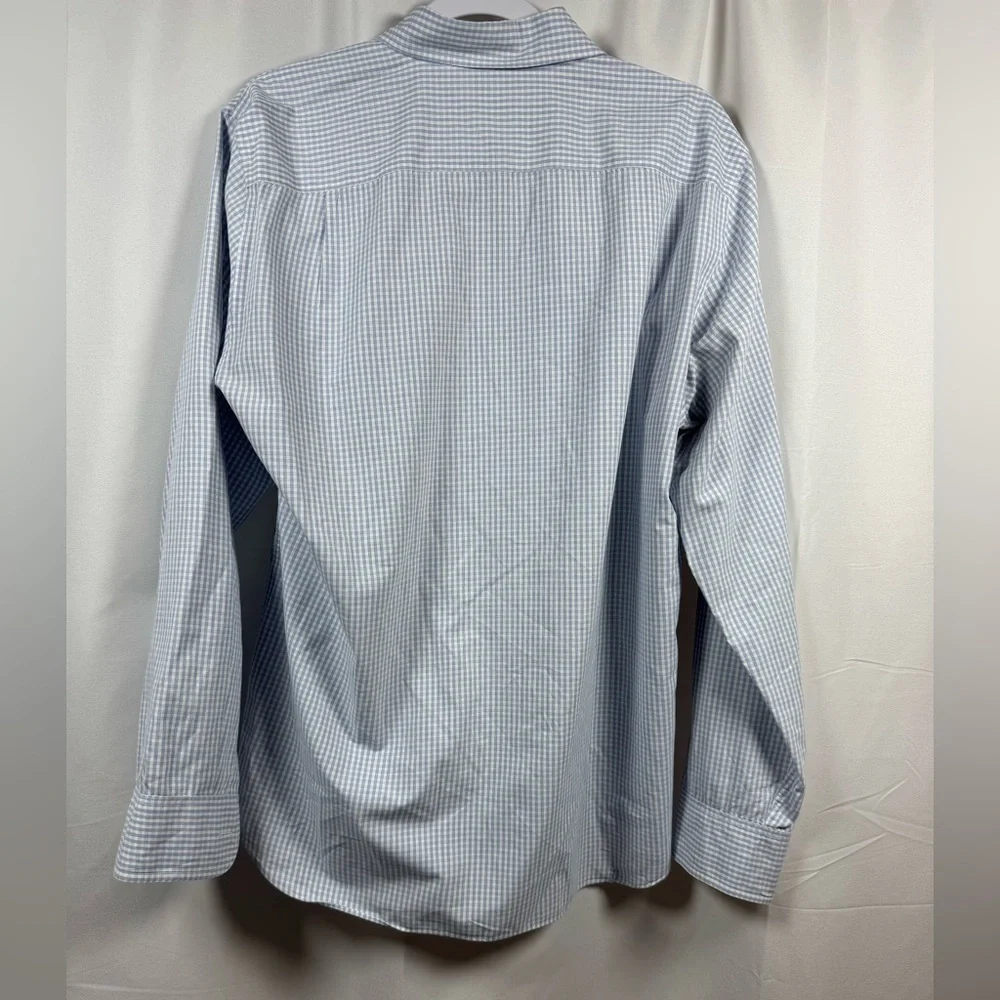 J. Crew Long Sleeve Button Up Shirt Blue & White L